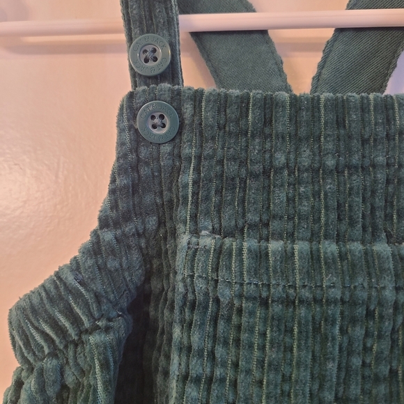 Cat And Jack NWOT Baby Corduroy Overalls – Forest Green ( 0-3 Months) - Picture 2 of 6